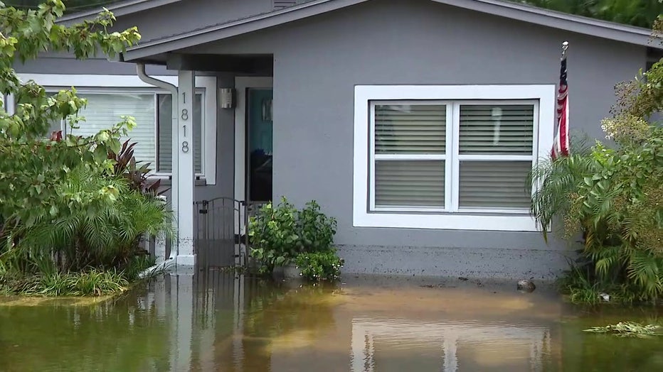 Dangerous storm surge and high tides destroyed property.