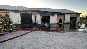 Lakeland commercial building catches fire, 20 units respond: PCFR