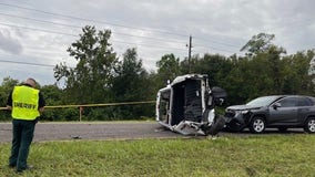 PCSO: 1 man killed, truck flipped during 5-vehicle crash in Haines City