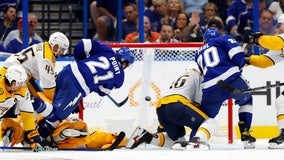 Johansson wins in debut, Paul has 2 power-play goals and Lightning beat Predators 5-3