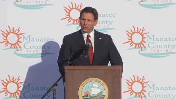 Governor Ron DeSantis unveils park named after him in Manatee County