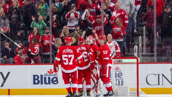 Alex DeBrincat scores 2 goals in Red Wings win over Lightning