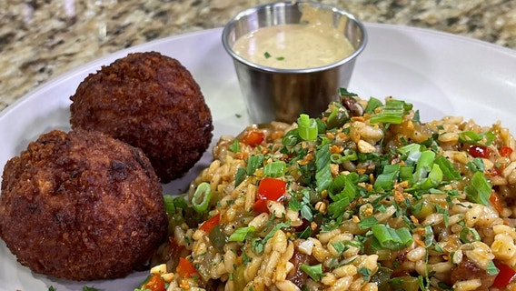 Dinner DeeAs recipes: Jambalya Risotto and Air-Fried Arancini