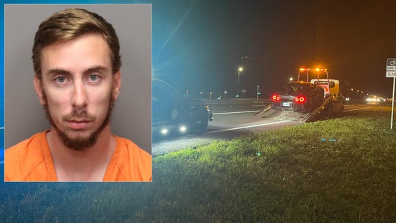 Pinellas County man racing car 100 miles an hour against motorcycles on the Gandy Bridge arrested: FHP