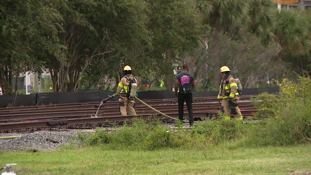 Live wires fall on Tampa railroad tracks, causes traffic delays on Jackson Street: Fire crews