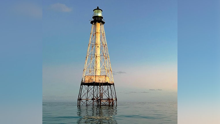 150 Year Old Florida Lighthouse Illuminated For First Time In A Decade   Alligator Reef Lighthouse Edited 