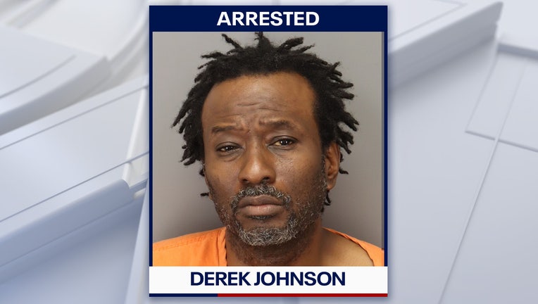 Derek Johnson mugshot courtesy of the St. Petersburg Police Department.