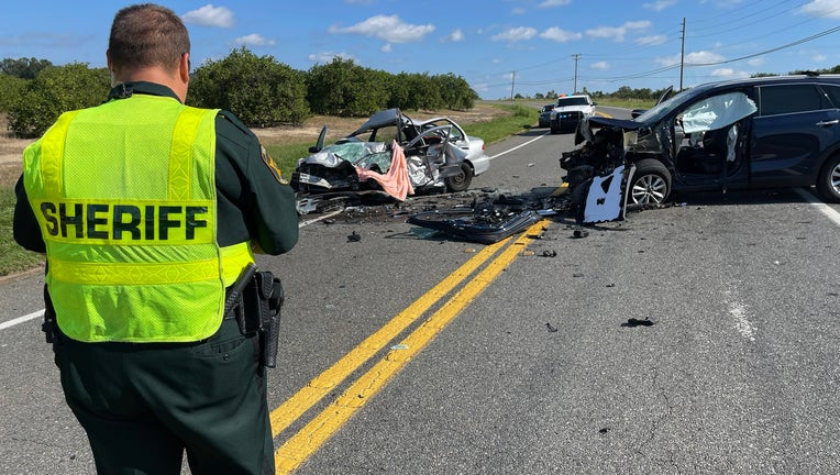 One person died and two others were injured in a vehicle crash in Lake Wales on Sunday morning. Image is courtesy of the Polk County Sheriff's Office.