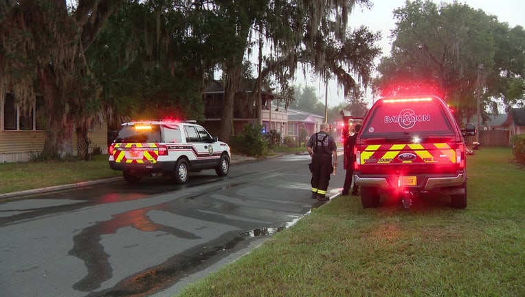 Two dogs and snake died in a house fire that displaced the residents.