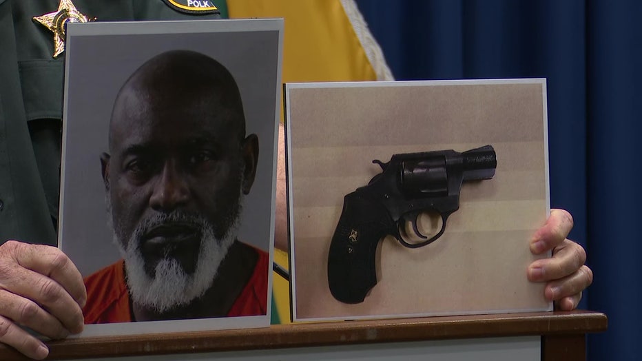 Mugshot of Daniel Hamilton and the gun found under his pillow.