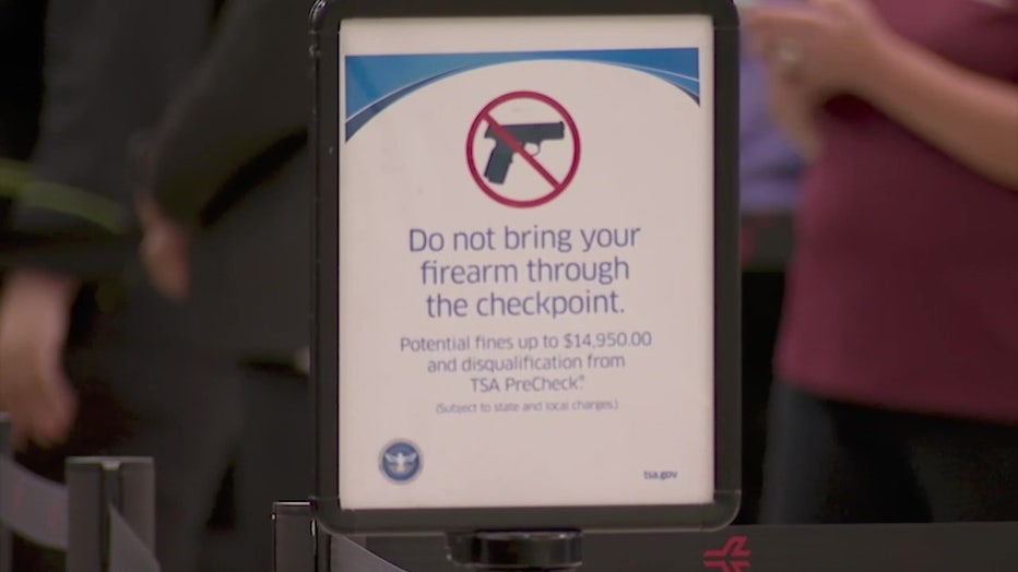 Officials warn that travelers should not bring loaded guns through TSA.