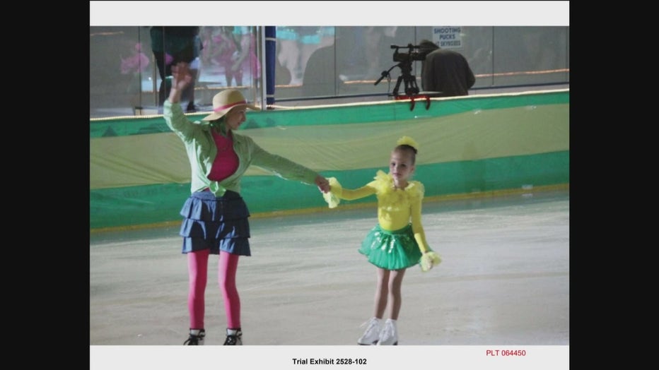 Maya and Beata Kowalski perform a figure skating routine.