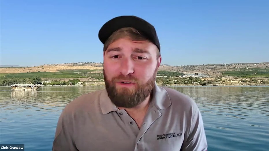 Chris Granzow caught one of the last flights out of Israel as war escalated.