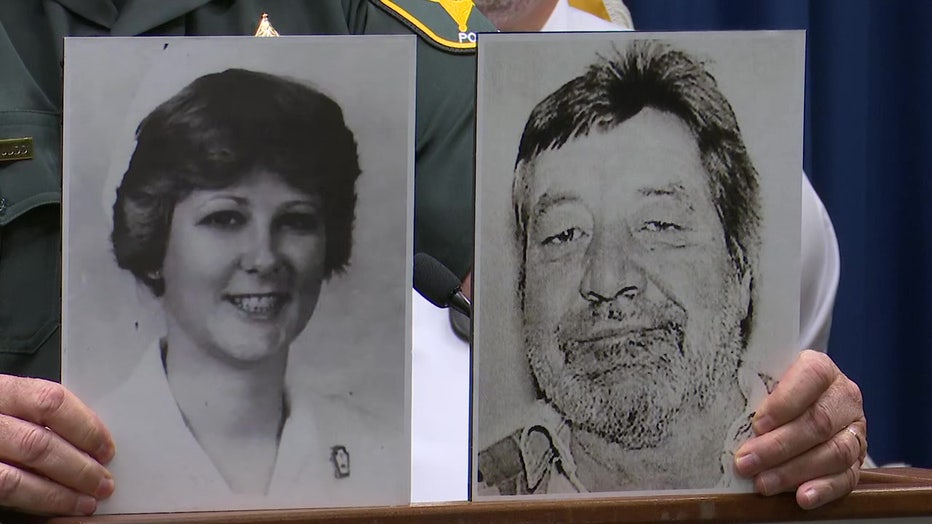 Theresa Scalf and Donald Douglas, the man the Polk County Sheriff's Office says killed her in 1986. 