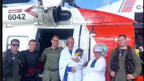 Coast Guard rescues 2 people, dog 90 miles off Hernando Beach