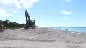 185,000 tons of sand placed on Pinellas County beaches since Hurricane Idalia