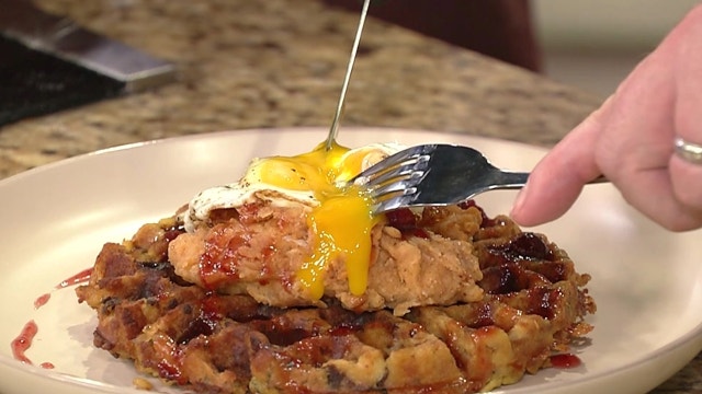 Recipes: Maple Sage Stuffing Waffle, Buttermilk Fried Turkey, Cranberry Hot Honey