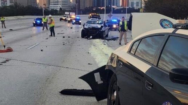 FHP trooper hit during I-275 crash, 3 seriously injured