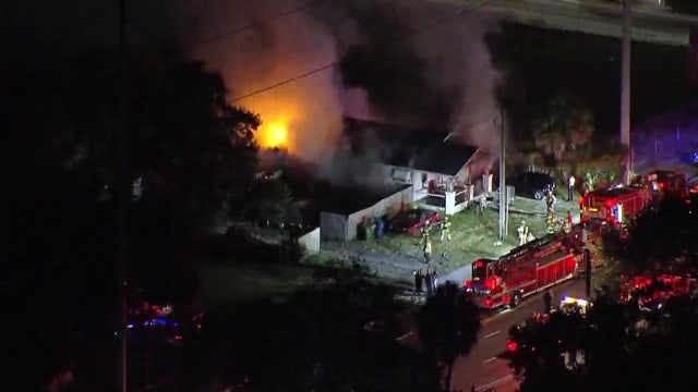 Tampa home catches fire, crews extinguish flames: TFR