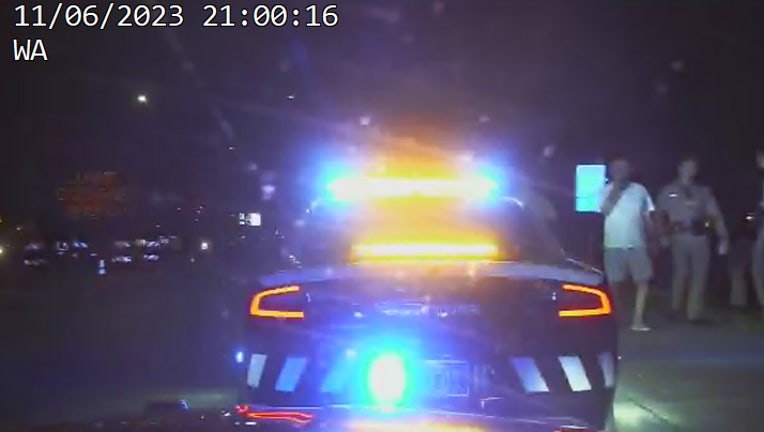 A man from Canada was arrested for DUI after crashing into a trooper's car.