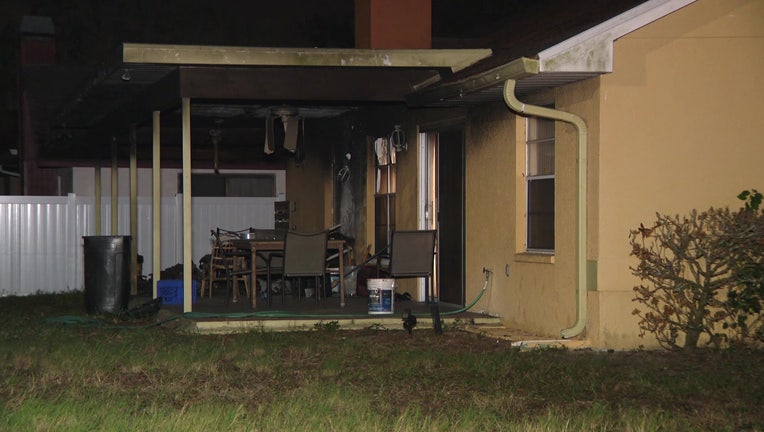 One person was injured in a fire in Tarpon Springs Wednesday night.