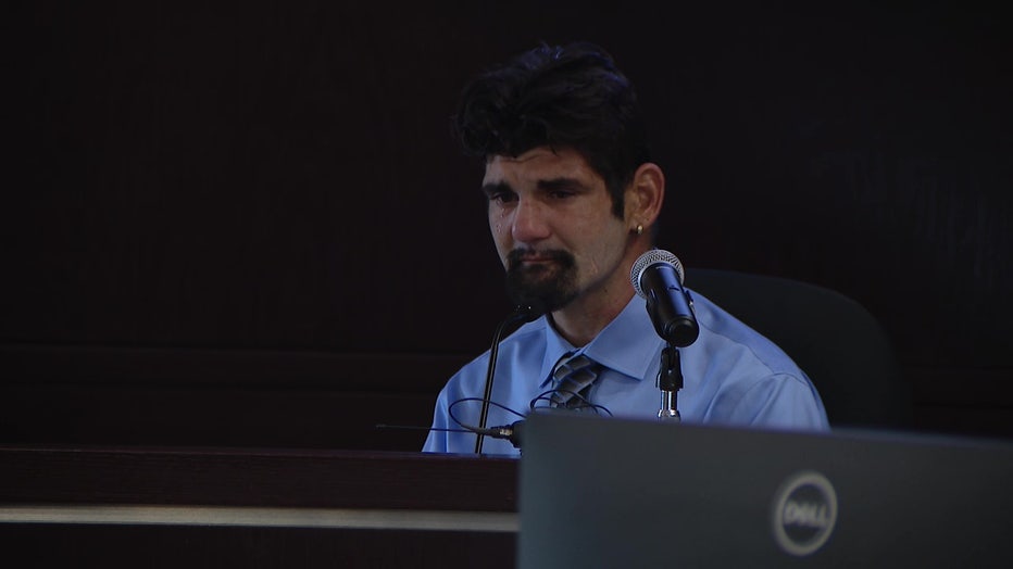 Ruz cried as he testified.