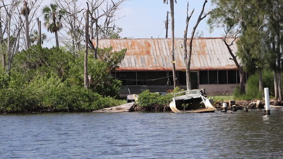 Some people live in 'cracker shacks' along the water in Ozello. 