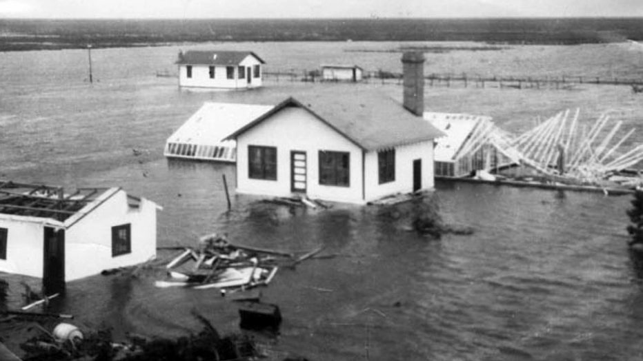 The 1928 hurricane wiped out the fishing industry.