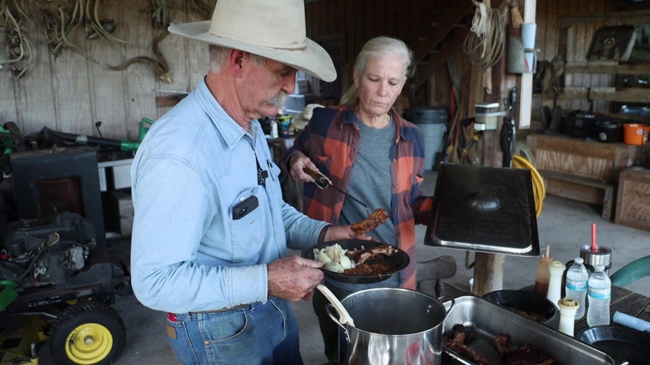 Calvin 'Buddy' Mills and his wife. 