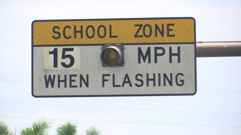 School zone sign