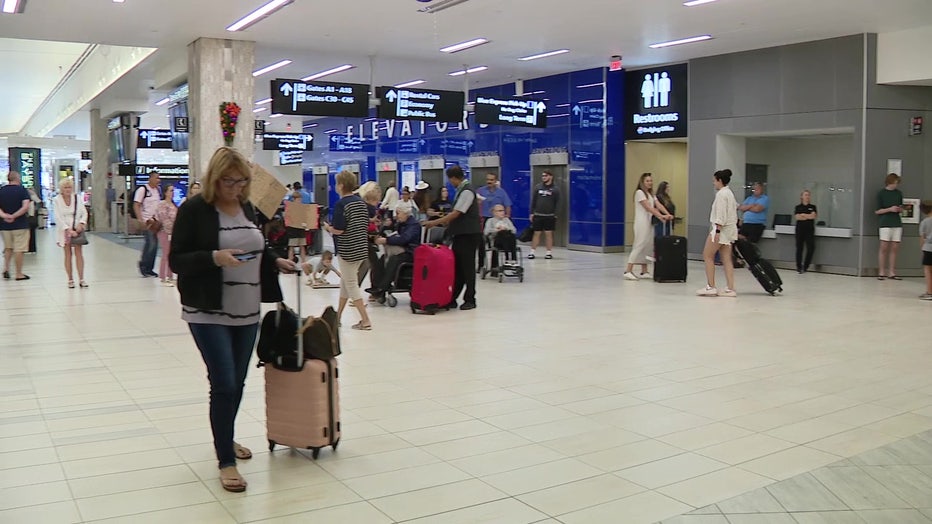 File: Airport travelers