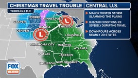 Plains blizzard snarls Christmas travel for millions across central US