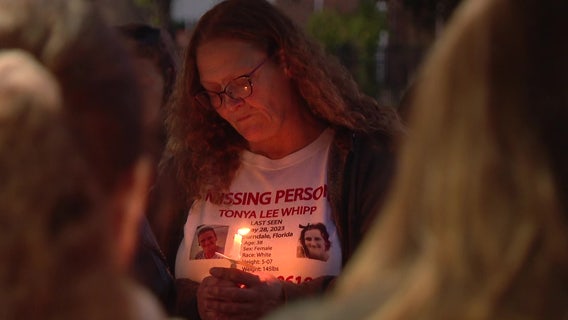 Candlelight vigil for Tonya Whipp, loved ones remain hopeful that she'll be found