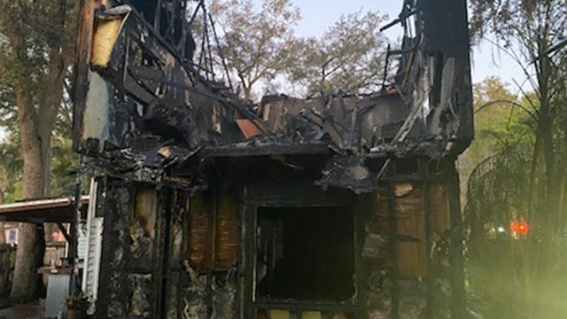 PHOTOS: Safety Harbor home 'not livable' after being engulfed in flames, officials say