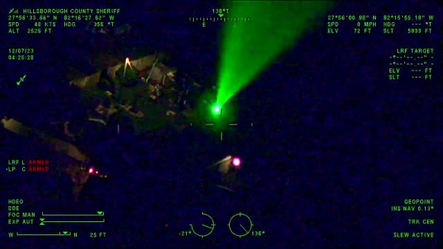 Man arrested for shining laser at HCSO helicopter conducting surveillance