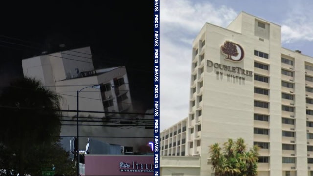 Former DoubleTree Hotel in Tampa imploded ahead of Westshore Interchange project