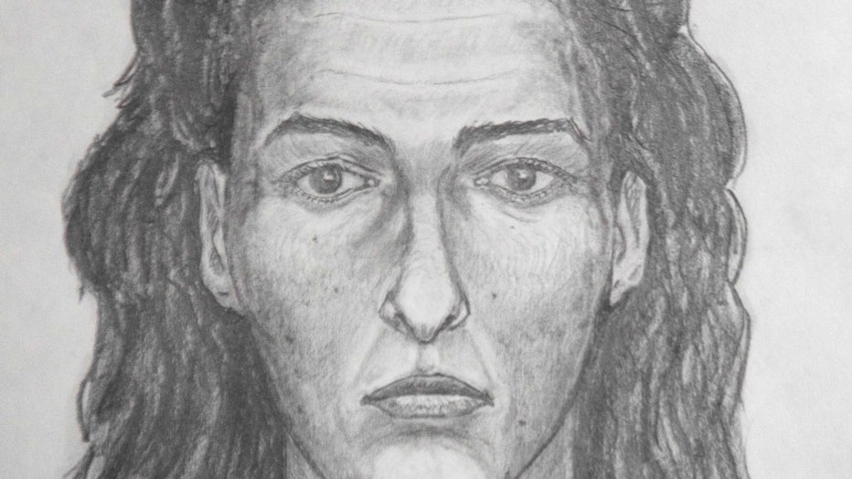 Sketch of Jane Doe courtesy of the Broward County Sheriff's Office.