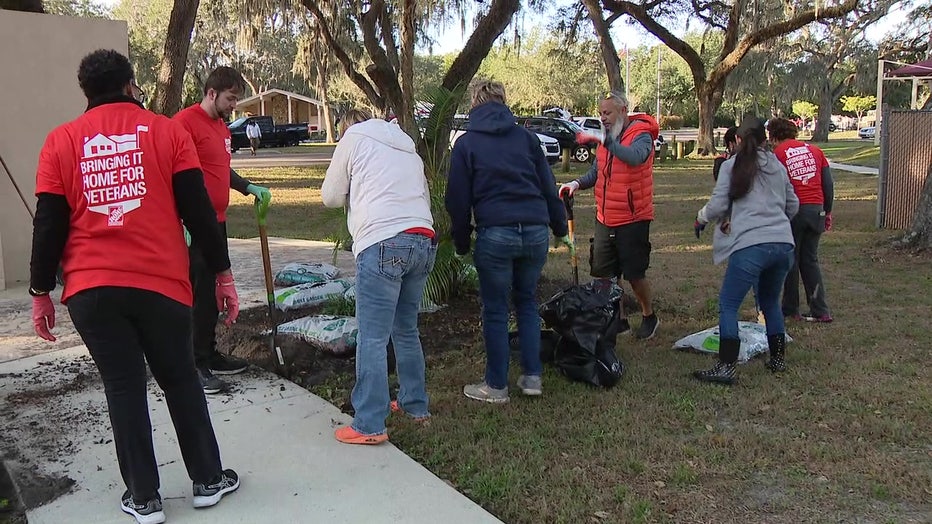 100 volunteers helped clean up the park. 