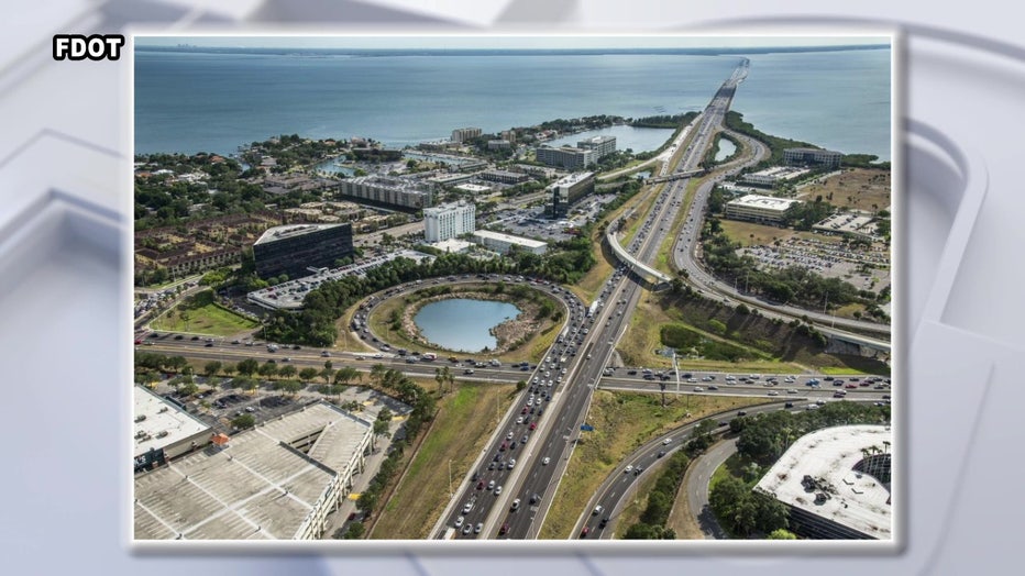 Rendering of the Westshore Interchange Project. Image is courtesy of FDOT.