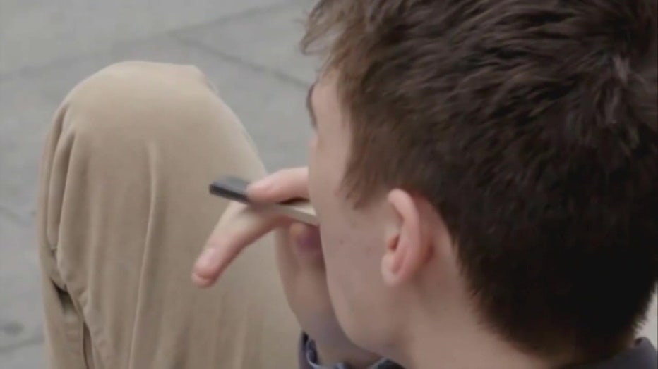 File: Teen vaping. 