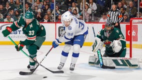 Defenseman Darren Raddysh scores twice, Tampa Bay Lightning beat banged-up Wild 4-1