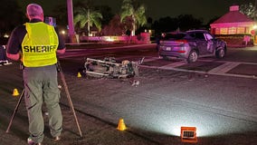 Motorcyclist crashes into SUV and dies in front of Lakeland apartment complex, deputies investigating