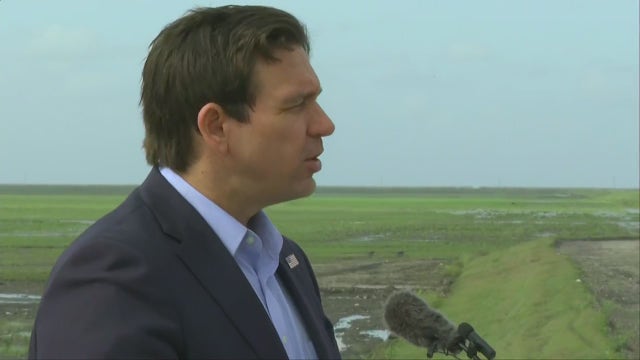 Gov. Ron DeSantis speaks at Everglades restoration project