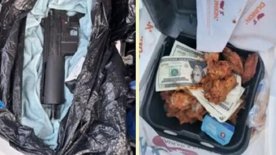 Bryan Chapman, 26, was found with fake bills in a box of chicken wings and a firearm, authorities said. (Columbia County Sheriff's Office)