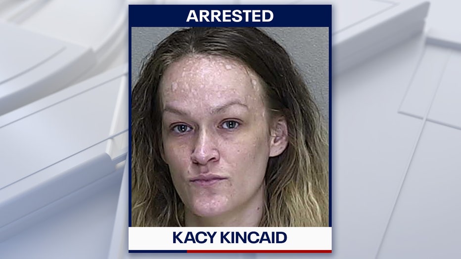 Kacy Kincaid mugshot courtesy of the Ocala Police Department.