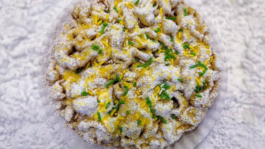 Classic funnel cake with a sweet lemon-flavored topping. Courtesy: Florida State Fair. 