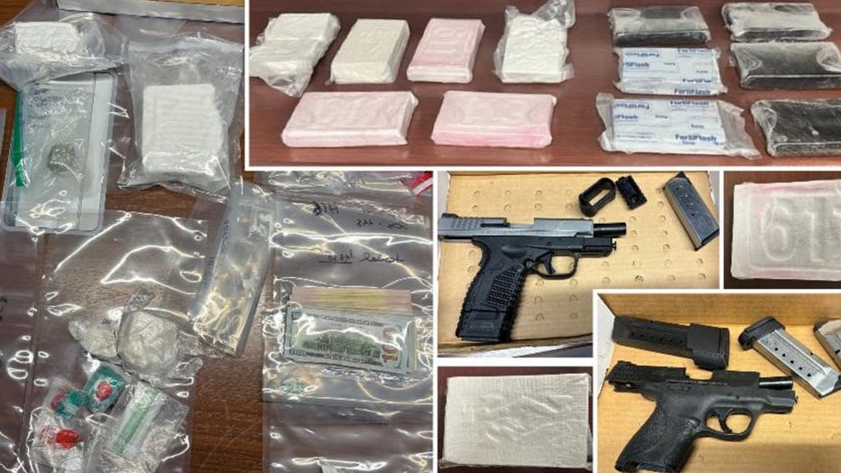 Deputies say they seized guns, drugs and cash during the investigation. Image is courtesy of the Polk County Sheriff's Office. 