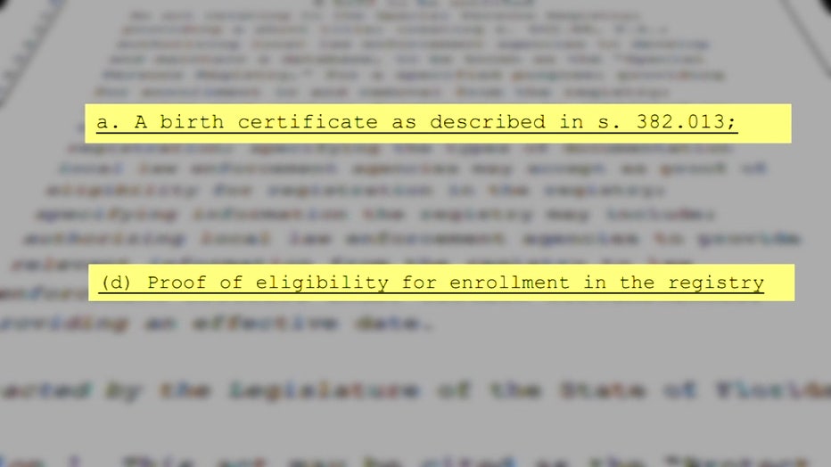 A new Florida law gives local law enforcement agencies permission to create a registry for those with developmental or psychological disabilities.