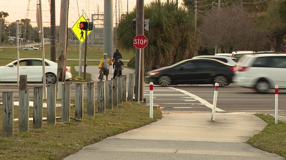 Pedestrian and bicyclist fatalities are trending downward in the Tampa area. 