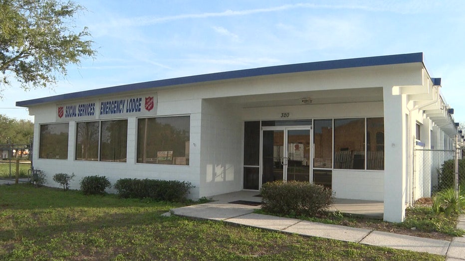Exterior of the shelter, which is closing amid financial hardship.